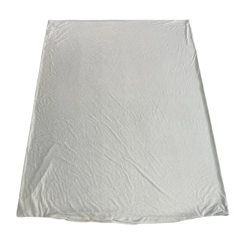 Pottery Barn Kids Duvet Cover Luxe Chamois Velour Soft Mint Cozy Warm 68